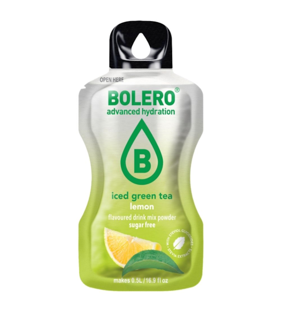 Bolero Instant Drink Iced Green Tea Lemon (zielona mrożona herbata cytrynowa) - 3 g