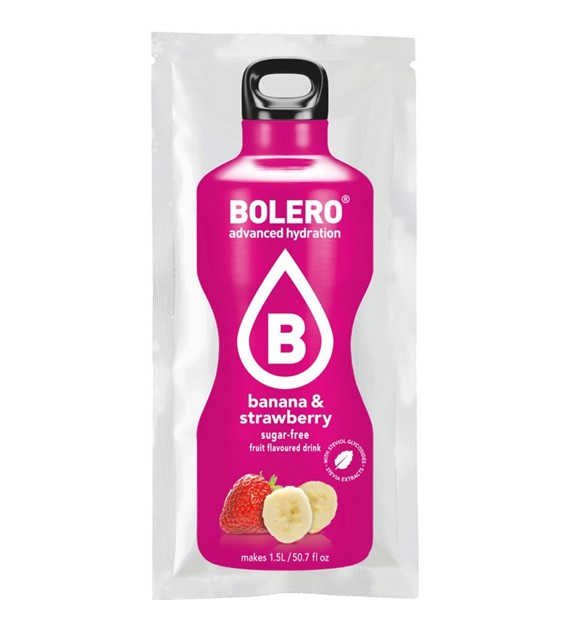 Bolero - Drink BANANA-STRAWBERRY PAKIET x 12 sasze