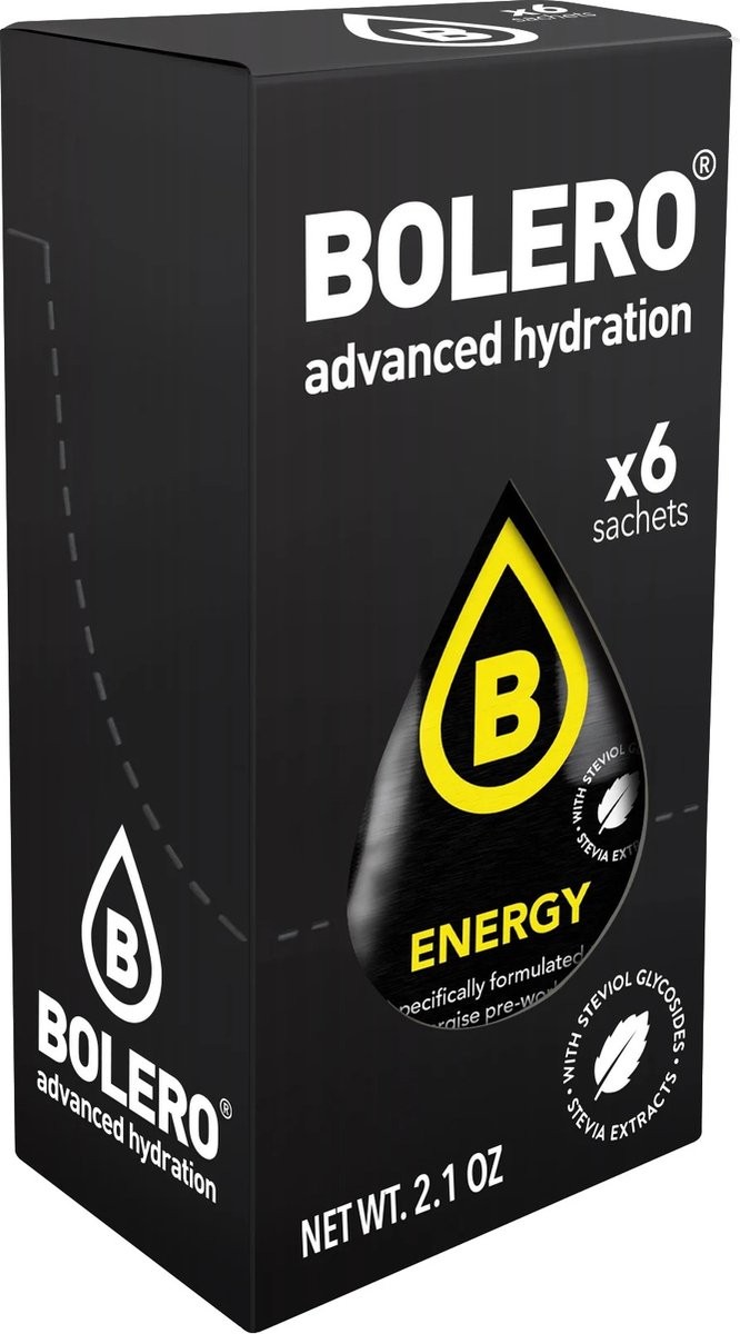 Bolero Energy Instat drink ze stewią - 6x10 g