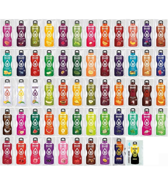 Bolero Drink Mix Box saszetek zestaw 58 smaków - 9 g