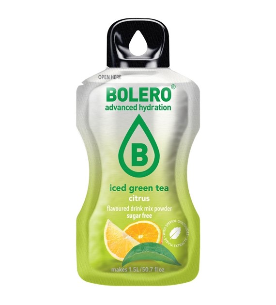 Bolero Classic Instant Drink Iced Green Tea Citrus (zielona mrożona herbata cytrusowa) - 8 g