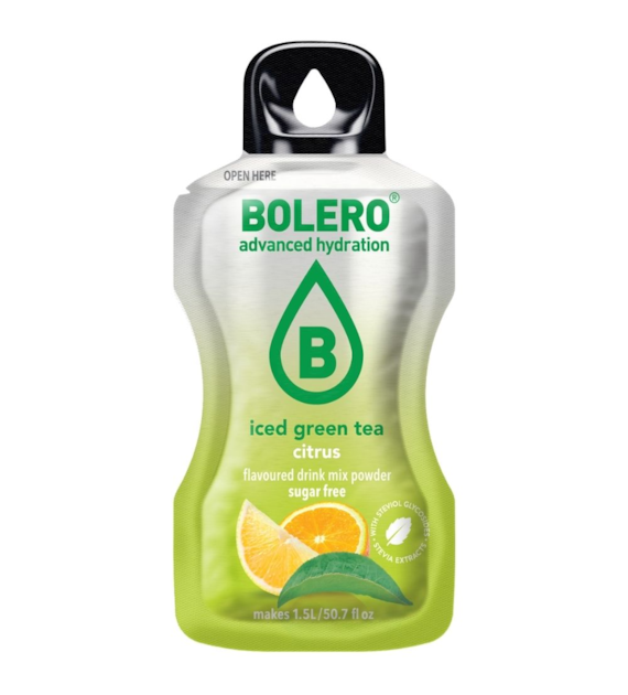 Bolero Classic Instant Drink Iced Green Tea Citrus (zielona mrożona herbata cytrusowa) - 8 g