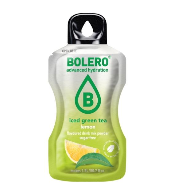 Bolero Classic Instant Drink Iced Green Tea Lemon (zielona mrożona herbata cytrynowa) - 8 g