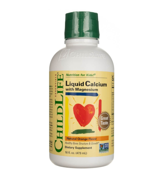 ChildLife Flüssiges Calcium mit Magnesium, natürlicher Orangengeschmack - 473 ml