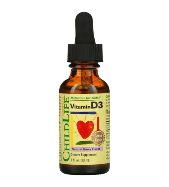 ChildLife Witamina D3 500 IU dla dzieci, jagodowa - 30 ml