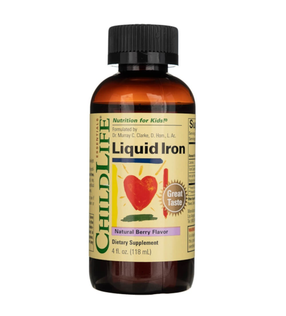 ChildLife Liquid Iron, Natural Berry Flavor - 118 ml