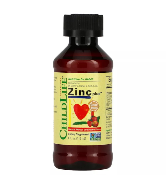 ChildLife Cynk dla dzieci, mango-truskawka - 118 ml