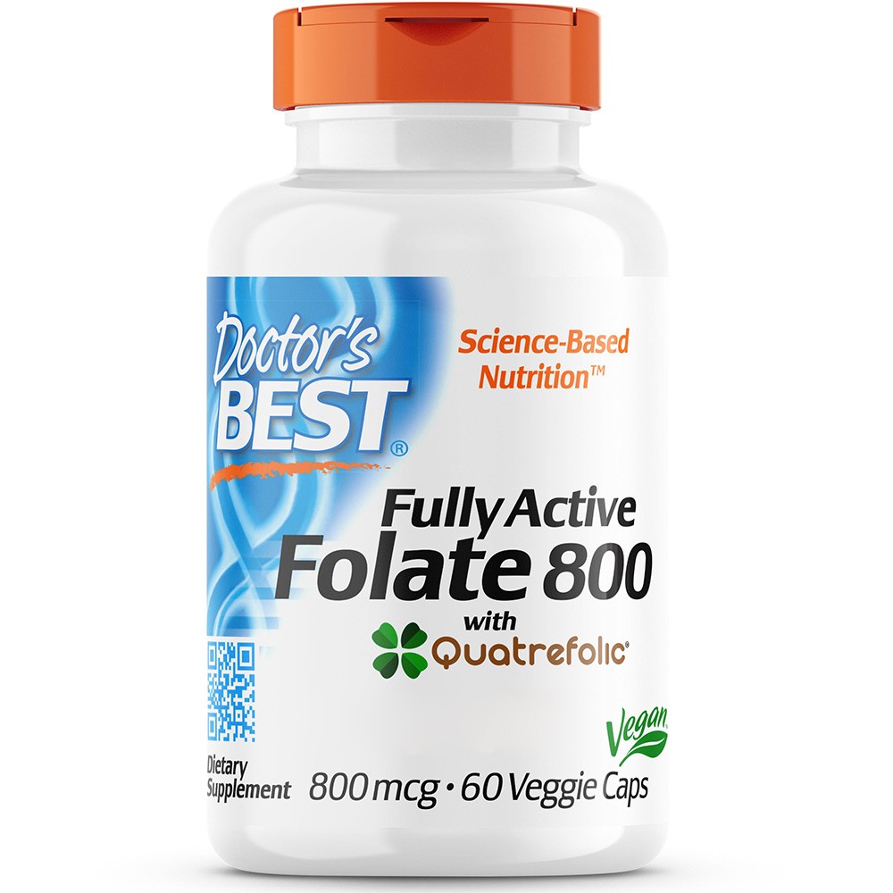 Doctor's Best Kwas foliowy Quatrefolic 800 mcg - 60 kapsułek