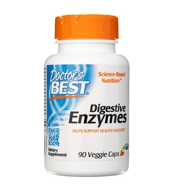 Doctor's Best Verdauungsenzyme - 90 pflanzliche Kapseln