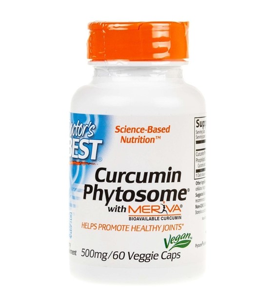 Doctor's Best Curcumin-Phytosom mit Meriva 500 mg - 60 pflanzliche Kapseln