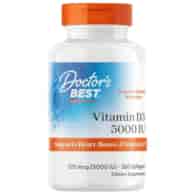 Doctor's Best Vitamin D3 5000 IU - 360 měkkých gelů