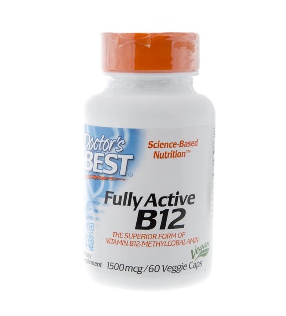 Doctor's Best Fully Active Vitamin B12 1500 mcg - 60 Veg Capsules