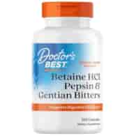 Doctor's Best Betain HCL Pepsin & Enzianbitter - 360 Kapseln