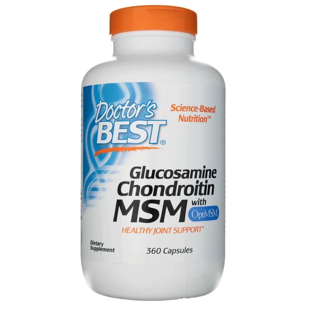 Doctor's Best Glukozamina Chondroityna MSM - 360 kapsułek