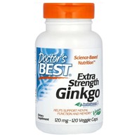 Doctor's Best Miłorząb japoński (Gingko biloba) 120 mg - 120 kapsułek