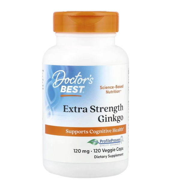 Doctor's Best Miłorząb japoński (Gingko biloba) 120 mg - 120 kapsułek