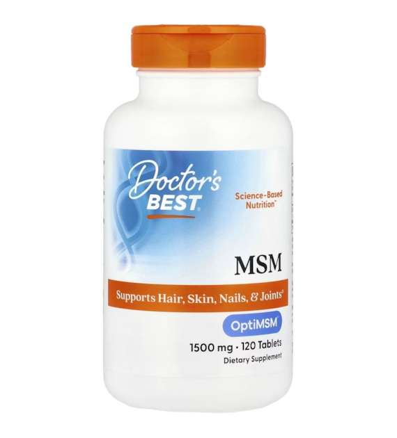 Doctor's Best MSM with OptiMSM 1500 mg - 120 Tablets