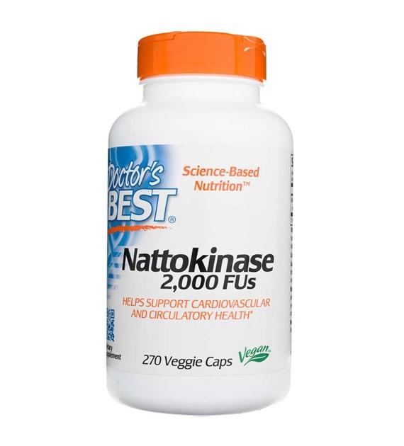 Doctor's Best Nattokinase, 2000 FU - 270 pflanzliche Kapseln