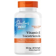 Doctor's Best Witamina E, Tokotrienole 50 mg - 60 kapsułek