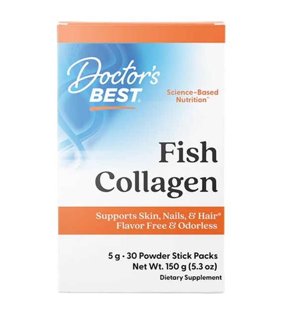 Doctor's Best Kolagen rybi z Naticol - 30 saszetek x 5 g