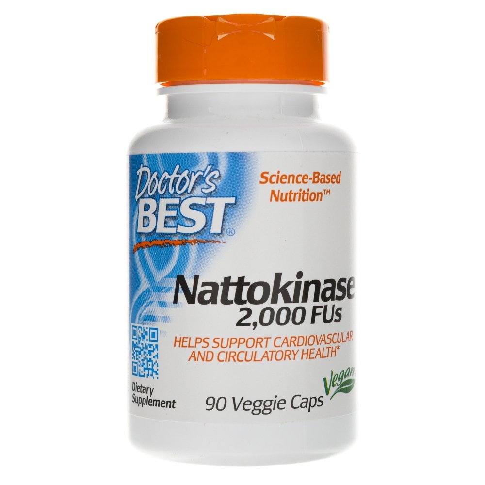 Doctor's Best Nattokináza 2, 000 FUs - 90 veg. kapslí