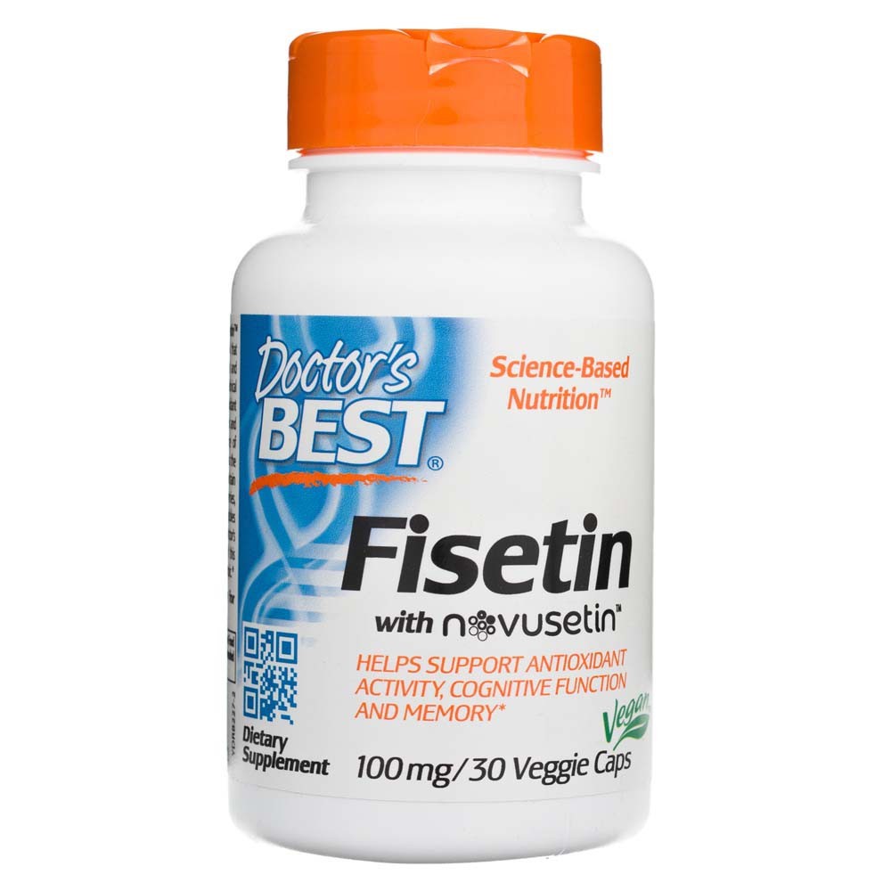 Doctor's Best Fisetin mit Novusetin 100 mg - 30 pflanzliche Kapseln