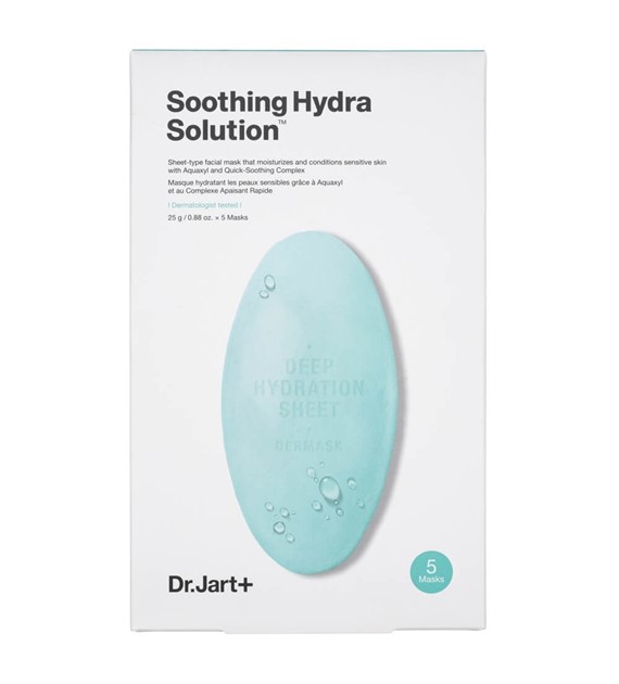 Dr. Jart+ Beruhigende Hydra Solution Blattmaske – 5 Stück