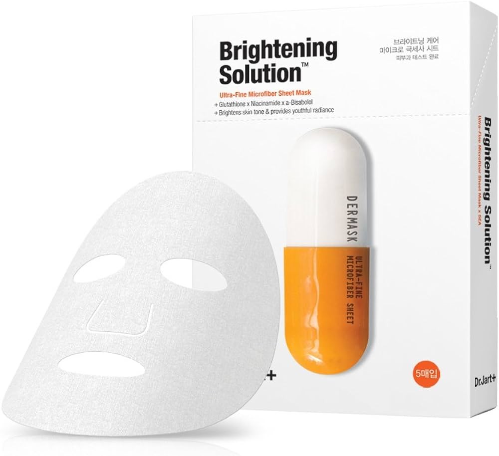 Dr. Jart+ Dermask Micro Jet Brightening Solution Maseczki rozjaśniające - 5 sztuk