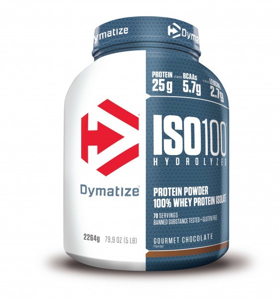 Dymatize ISO 100 Hydrolysiertes Molkenprotein-Isolat, Gourmet-Schokolade - 2264 g