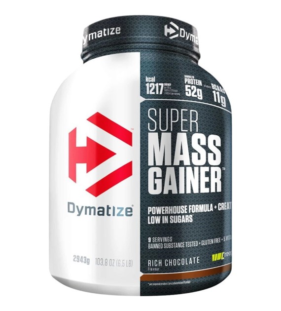 Dymatize Super Mass Gainer, Rich Chocolate - 2943 g