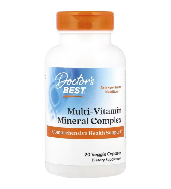 Doctor's Best Multivitamin mit Vitashine D3 und Quatrefolic - 90 pflanzliche Kapseln