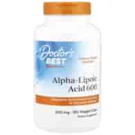 Doctor's Best Kwas Alfa liponowy 600 mg - 60 kapsułek