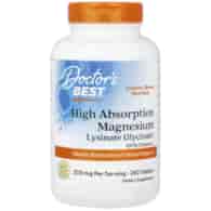 Doctor's Best High Absorption Magnesium 100 mg - 240 Tablets