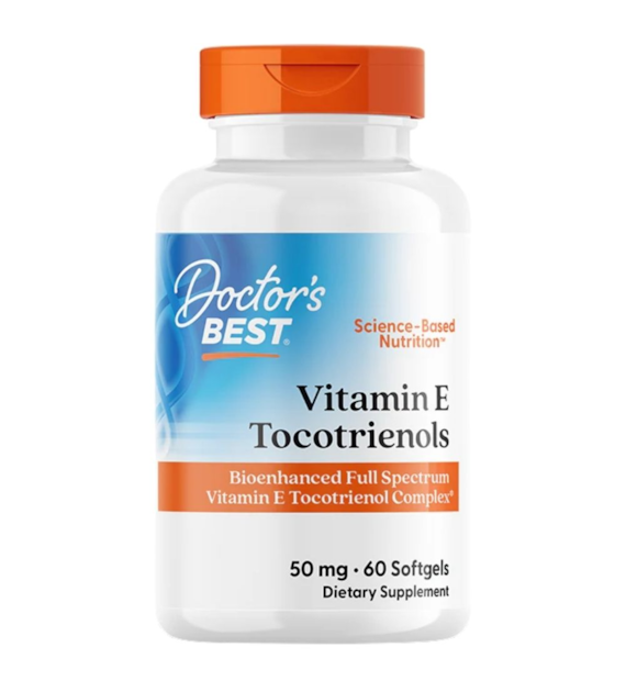 Doctor's Best Witamina E, Tokotrienole 50 mg - 60 kapsułek