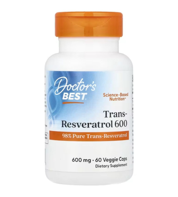 Doctor's Best Trans-Resveratrol 600 mg - 60 kapsułek