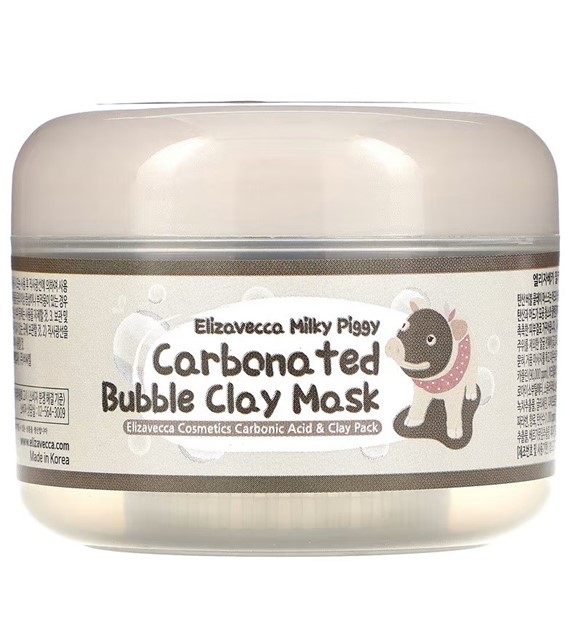 Elizavecca Milky Piggy Maska bąbelkowa z glinką i węglem - 100 g