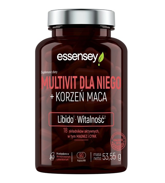 Essensey Multivit dla Niego + Maca - 90 kapsułek