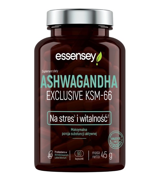 Essensey Ashwagandha Exclusive KSM-66 200 mg - 90 kapsułek