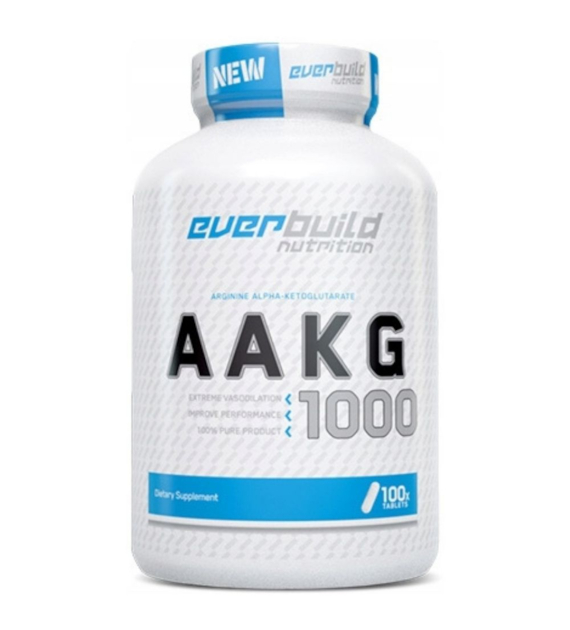 Everbuild Nutrition AAKG (Arginina Alfa-Ketoglutaran) 1000 mg - 100 tabletek