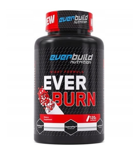 Everbuild Nutrition Ever Burn, Spalacz tłuszczu - 120 kapsułek