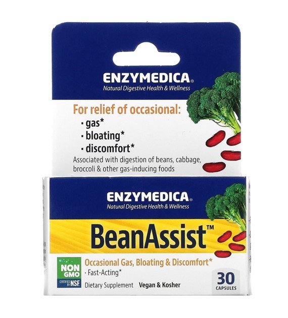 Enzymedica BeanAssist (Alfa galaktozydaza) - 30 kapsułek