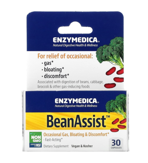 Enzymedica BeanAssist (Alfa galaktozydaza) - 30 kapsułek