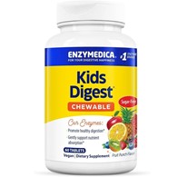 Enzymedica Kids Digest™ Enzymy trawienne dla dzieci, poncz owocowy - 60 tabletek do żucia