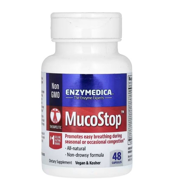 Enzymedica MucoStop - 48 kapsułek