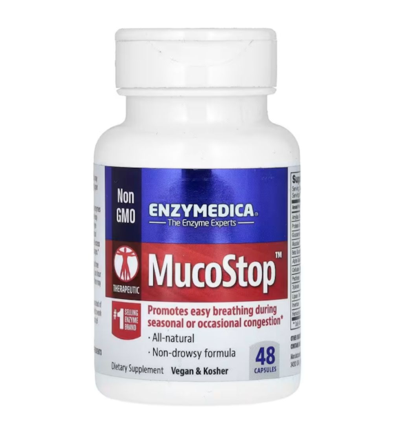 Enzymedica MucoStop - 48 kapsułek