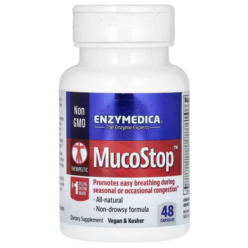 Enzymedica MucoStop - 48 kapsułek