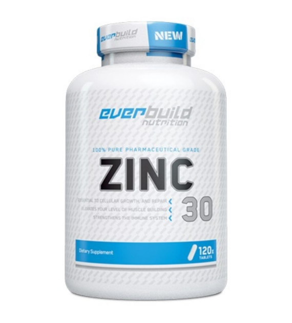Everbuild Nutrition Zinc, Cynk 30 mg - 120 tabletek