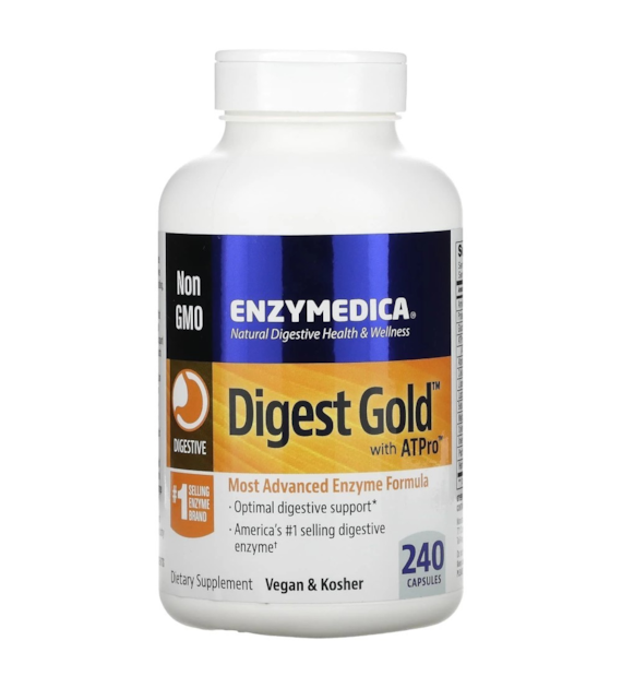 Enzymedica Digest Gold with ATPro™ (Enzymy trawienne) - 240 kapsułek