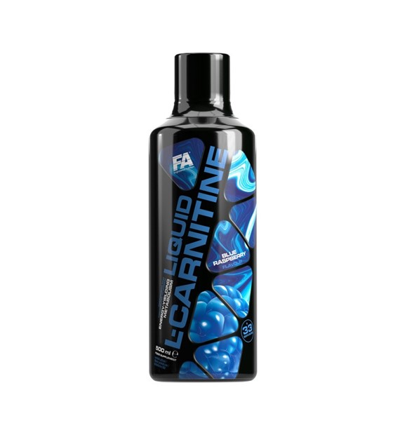 Fitness Authority L-karnityna w płynie, niebieska malina - 500 ml