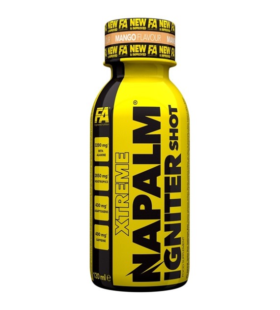 Fitness Authority Napalm Igniter Shot przedtreningowy mango - 120 ml